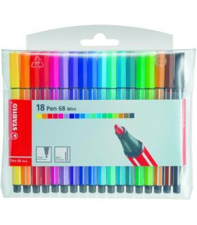 STABILO Pen 68 Mini rotulador Multicolor 20 pieza(s)