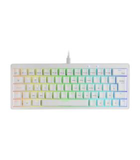 Teclado Gaming Mecnico Mars Gaming MKMINIPRO  Switch Amarillo  Blanco