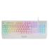 Teclado Gaming SemiMecnico Mars Gaming MK124  Blanco