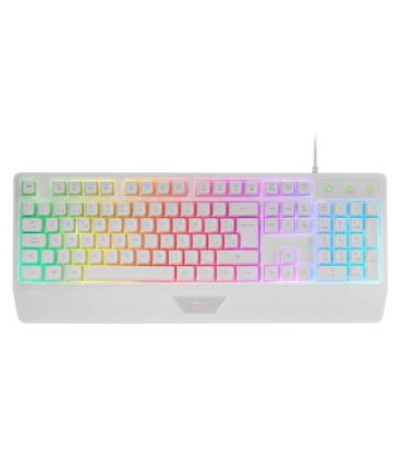 Teclado Gaming SemiMecnico Mars Gaming MK124  Blanco