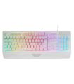 Teclado Gaming SemiMecnico Mars Gaming MK124/ Blanco