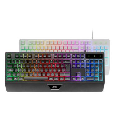 Teclado Gaming SemiMecnico Mars Gaming MK124  Blanco