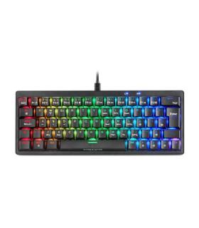 Teclado Gaming Mecnico Mars Gaming MKMINIPRO  Switch Amarillo  Negro