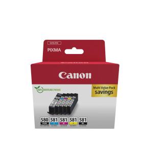 CANON Cartucho Pack 5 Colores PGI580BK   CLI581CMYK  MULTI ECOPACK - SEC (con Alarma)