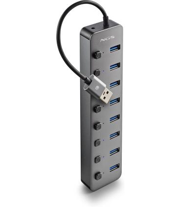 Hub Usb 3.0  Ngs Con 8 Puertos Con Interruptor Independiente