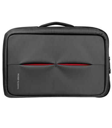 Mochila Mars Gaming MB2 Para Porttil Hasta 17.3'  Puerto USB  Antirrobo  Impermeable  Gris Y Roja