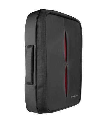 Mochila Mars Gaming MB2 Para Porttil Hasta 17.3'  Puerto USB  Antirrobo  Impermeable  Gris Y Roja