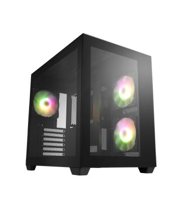 CAJA ATX SEMITORRE FSP CMT380 RGB NEGRA 3 FANS