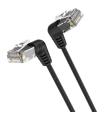 Cable De Red RJ45 UTP Vention IBOBF Cat.6A/ 1m/ Cabeza Rotatoria 360/ Negro