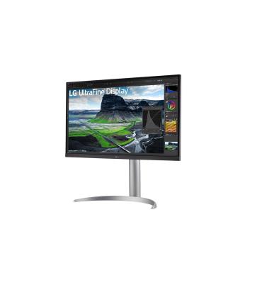 Monitor Profesional LG 27UQ850-W 27'  4K  Multimedia  Regulable En Altura  Plata