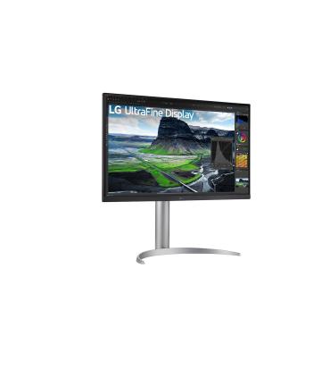 Monitor Profesional LG 27UQ850-W 27'  4K  Multimedia  Regulable En Altura  Plata