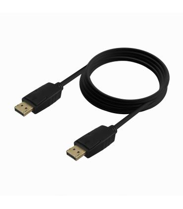 Cable DisplayPort 1.2 CCS 4K Aisens A124-0740  DisplayPort Macho - DisplayPort Macho  Hasta 5W  2300Mbps  2m  Negro