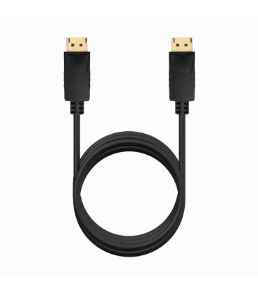 Cable DisplayPort 1.2 CCS 4K Aisens A124-0740  DisplayPort Macho - DisplayPort Macho  Hasta 5W  2300Mbps  2m  Negro