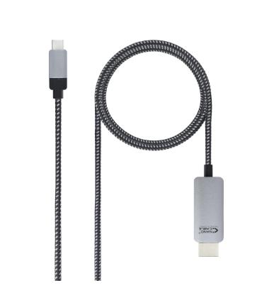 CABLE CONVERSOR USB-C M A HDMI M NEGRO 1.8 M NANOCABLE 10.15.5102