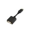 Cable Conversor Aisens A125-0133/ DisplayPort Macho - DVI Hembra/ 15cm/ Negro