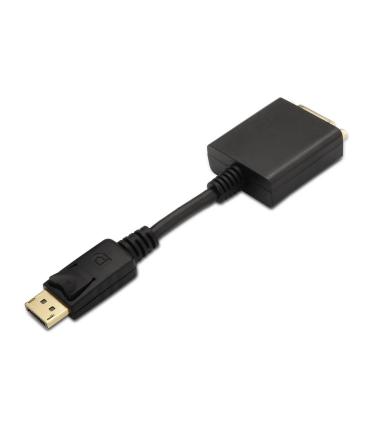 Cable Conversor Aisens A125-0133  DisplayPort Macho - DVI Hembra  15cm  Negro