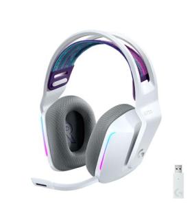 Auricular con microfono logitech g g733 gaming wireless inalambrico blanco