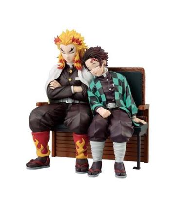 Figura ichbansho demon slayer kimetsu no yaiba tanjiro & rengoku (locus)