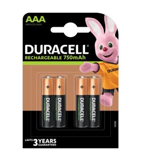 Pack De 4 Pilas AAA Duracell HR3-B  1.2V  Recargables