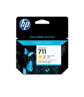 HP DesignJet T120/T520 Cartucho Amarillo N711 (Pack 3)