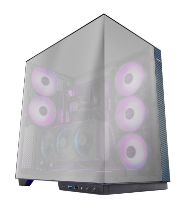 Caja Gaming Torre Mars Gaming MC-3GFPRO/ Cristal Cromado