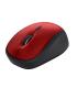 Ratn Mini Inalmbrico Trust Yvi+ Silent  Hasta 1600 DPI  Rojo