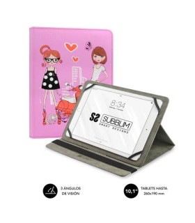 SUBBLIM Funda Tablet Universal TRENDY CASE FASHION GIRLS 10.1\"