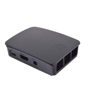 CAJA OFICIAL PARA RASPBERRY PI 3,  NEGRO, GRIS