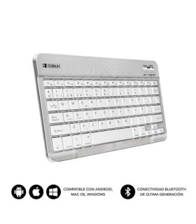 SUBBLIM Teclado Bluetooth Smart BT Keyboard Silver