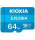 MICRO SD KIOXIA 64GB EXCERIA UHS-I C10 R100 CON ADAPTADOR