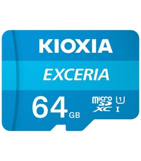 MICRO SD KIOXIA 64GB EXCERIA UHS-I C10 R100 CON ADAPTADOR