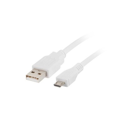 CABLE USB LANBERG 2.0 MACHO/MICRO USB MACHO 1.8M BLANCO