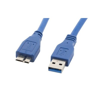 CABLE USB LANBERG 3.0 MACHO/MICRO USB MACHO 0.5M AZUL