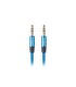 CABLE ESTEREO LANBERG JACK 3.5MM MACHO/JACK 3.5MM MACHO 1M AZUL