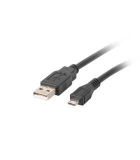 CABLE USB LANBERG 2.0 MACHO/MICRO USB MACHO 1M NEGRO