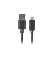 CABLE USB LANBERG 2.0 MACHO/USB C MACHO QUICK CHARGE 3.0 0.5M NEGRO