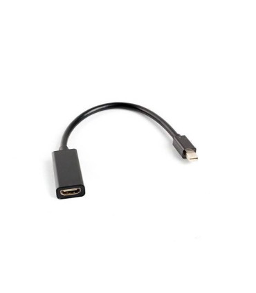 ADATADOR LANBERG MINIDISPLAYPORT MACHO/HDMI HEMBRA 20CM NEGRO