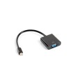 ADAPTADOR LANBERG MINIDISPLAYPORT MACHO/VGA HEMBRA 20CM NEGRO