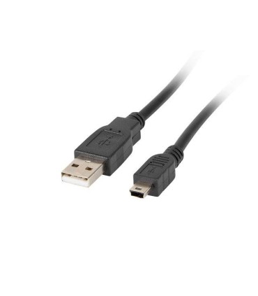 CABLE USB LANBERG 2.0 MACHO/MINI USB MACHO 1.8M NEGRO