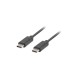 CABLE 2.0 LANBERG USB C MACHO/USB C MACHO 1M NEGRO