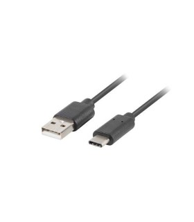 CABLE USB LANBERG 2.0 MACHO/USB C MACHO 0.5M NEGRO