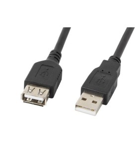 CABLE ALARGADOR LANBERG USB 2.0 MACHO HEMBRA 0.7M NEGRO