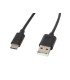 CABLE USB LANBERG 2.0 MACHO/USB C MACHO 1.8M NEGRO