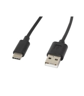 CABLE USB LANBERG 2.0 MACHO/USB C MACHO 1.8M NEGRO