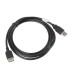 CABLE ALARGADOR LANBERG USB 2.0 MACHO HEMBRA 1.8M NEGRO