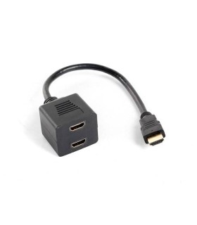 ADAPTADOR LANBERG HDMI MACHO/HDMI HEMBRA X2 SPLITTER 20CM