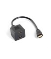 ADAPTADOR LANBERG HDMI MACHO/HDMI HEMBRA X2 SPLITTER 20CM