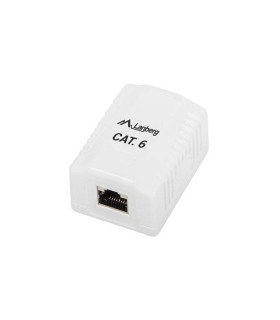 ROSETA DE SUPERFICIE LANBERG CAT.6 FTP 1X TOMA RJ45 BLANCO