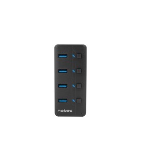 HUB NATEC MANTIS 2 USB 3.0 4 PUERTOS ON OFF CON ALIMENTADOR