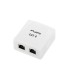 ROSETA LANBERG DE SUPERFICIE CAT.6 FTP 2X TOMA RJ45 BLANCO